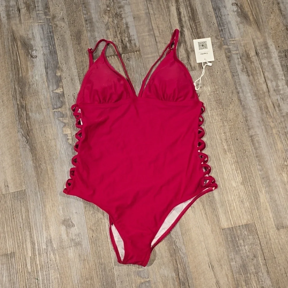 CUPSHE|‎ One-Piece | Pink Swimsuit| Size Medium​